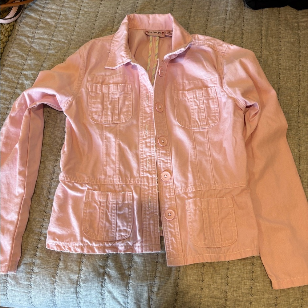 Charming Charlie Light Pink Utility Jacket